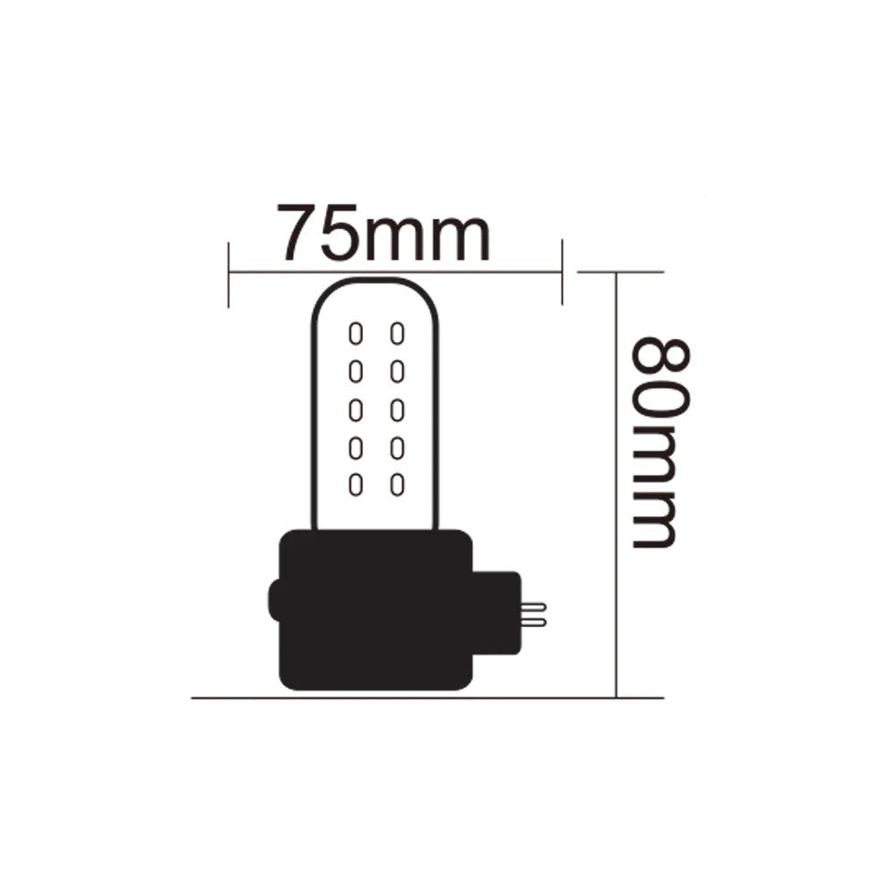 Trade Shop - Luce Notturna A Led 1w Fascio 120° Con Interruttore Luce Calda Fredda Naturale Xgxyd104 - -bianco Caldo      -