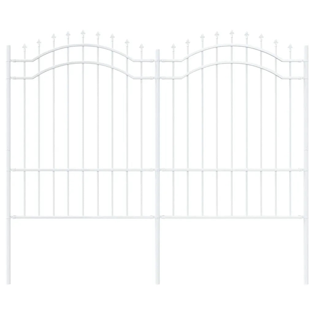 vidaXL Recinzione per Giardino Bianco 190 cm