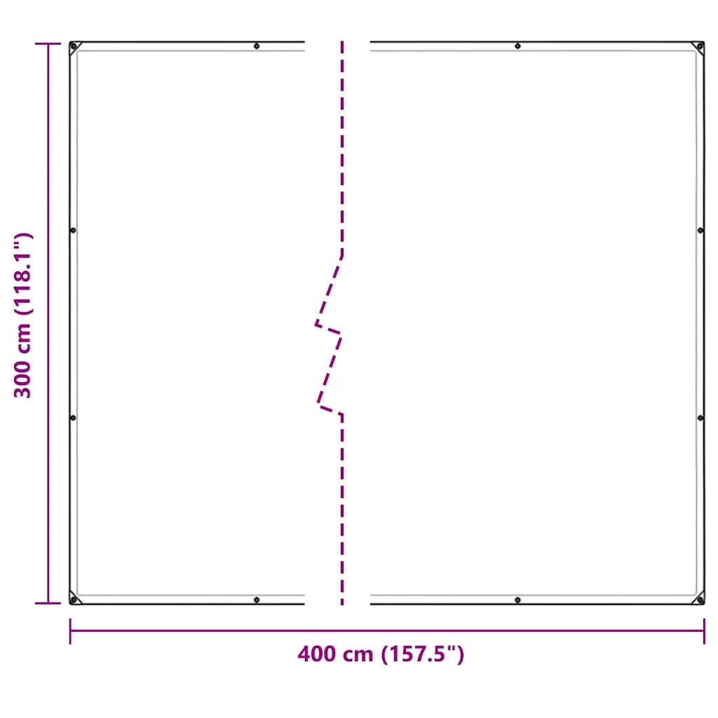 vidaXL Telone Trasparente con Occhielli 3x4 m in PVC