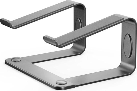 Sostegno Ergonomico per Laptop Riser per Scrivania - Alzata Notebook per Laptop da 10-15.6" in Acciaio Inox (Color Argento)