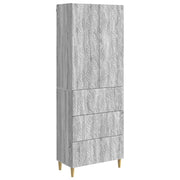 Set di armadi 2 pcs Sonoma grigio 66 x 34,5 x 90 cm