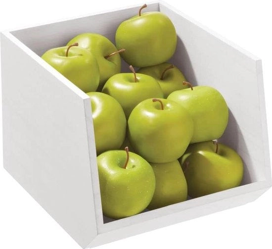 Cassa di contenimento ecoamica per cucina con fronte aperto - cassa cucina e bagno in legno - lavabile in bianco - 254/292/209 cm
