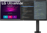 32UN88A - Monitor Ultra HD 4K Ergo da 80 cm (31,5"), pannello IPS, HDR10, base ergonomica), colore: Nero/Bianco