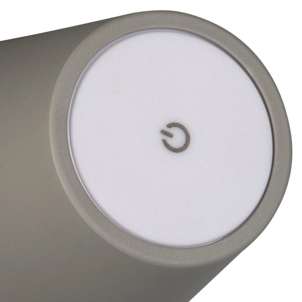 Lampada tavolo Kanlux INITA LED grigia dimmer USB-C IP54
