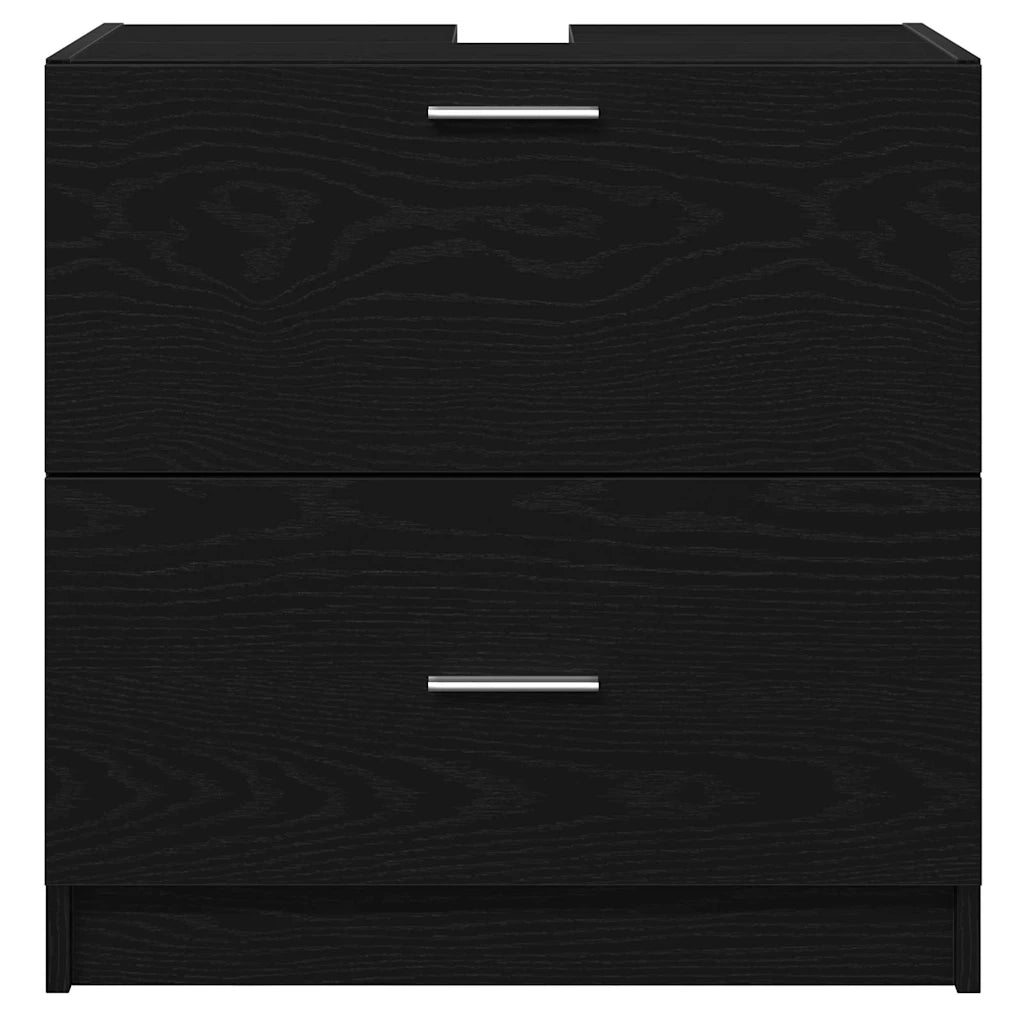 Mobile da Bagno Rovere Nero 59 x 37 x 59 cm Legno multistrato 868823