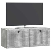 Mobile TV da Muro | Armadietto TV | Mobile Porta TV Grigio Cemento 78,5 x 31 x 30 cm