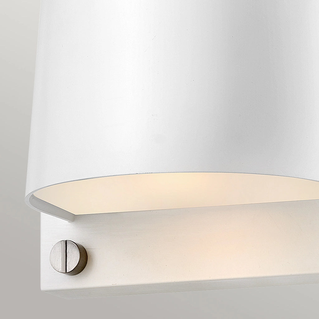 Applique esterno cilindrico bianco GU10 8W IP44 Scout Hinkley