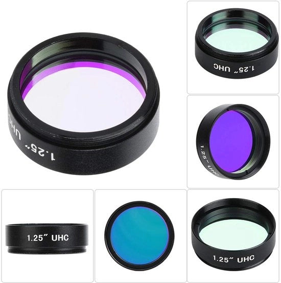 Filtro Astronomico UHC per Riduzione della Luce - Telescopio Oculare - Lente Oculare - Lega di Alluminio - Sostenibile - Resistenzi ad Alta Temperatura - Filtro per Telescopio