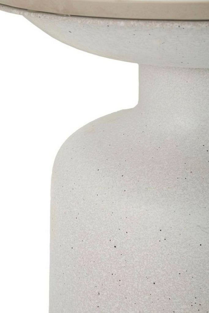 Tavolino da salotto Farfa, Tavolo basso da caffè, Portariviste per divano, Ripiano da soggiorno, 40x40 h47 cm, Bianco