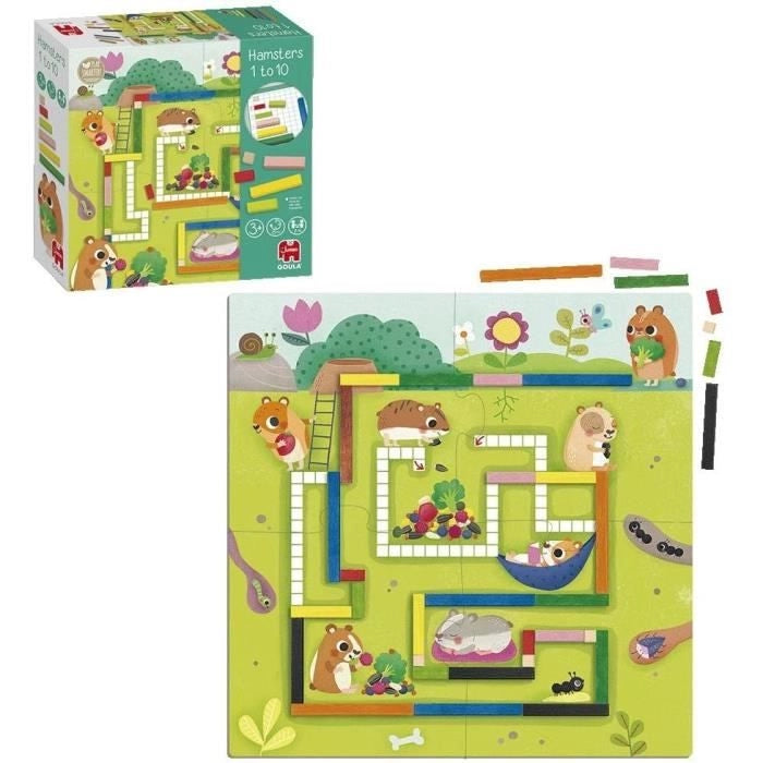Gioco educativo - GOULA - 1-10 Matematica - Aiuta i criceti ad accumulare le scorte per l'inverno