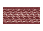 Tappeto Passatoia Tessuto Jacquard Linea Emozioni Disegno Wool Rosso - 57x180 - Rosso
