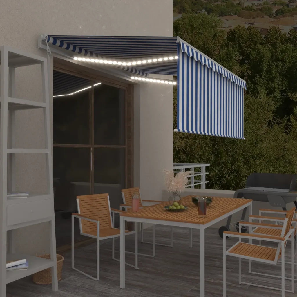 vidaXL Tenda Automatica con Sensore Vento 3,5x2,5m Arancione Marrone