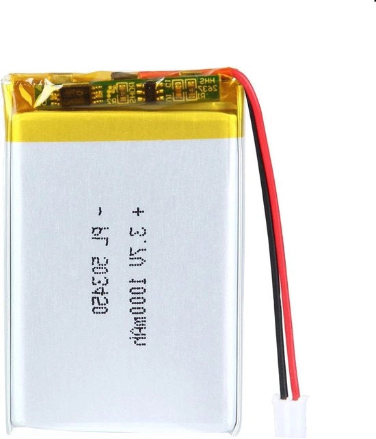 Batteria altopower 3,7V 1000mAh lithium-polimero-ion con connettore 2P-PH - accumulator duraturo per dispositivi vari