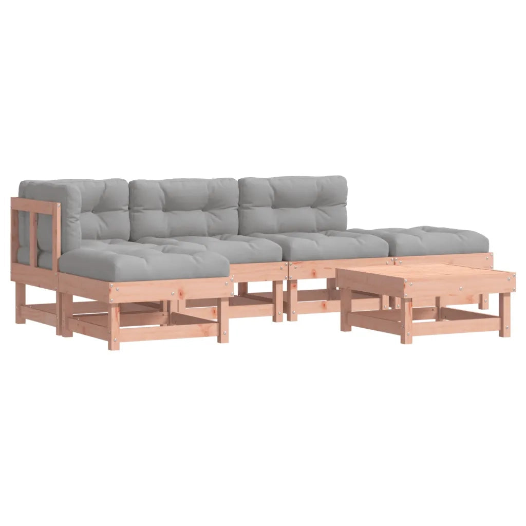 Set Divani Giardino 6 pz con Cuscini Legno Massello di Douglascod mxl 76501