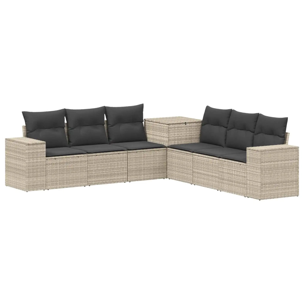 Set di divani 7 pcs Grigio chiaro e grigio scuro 3448852