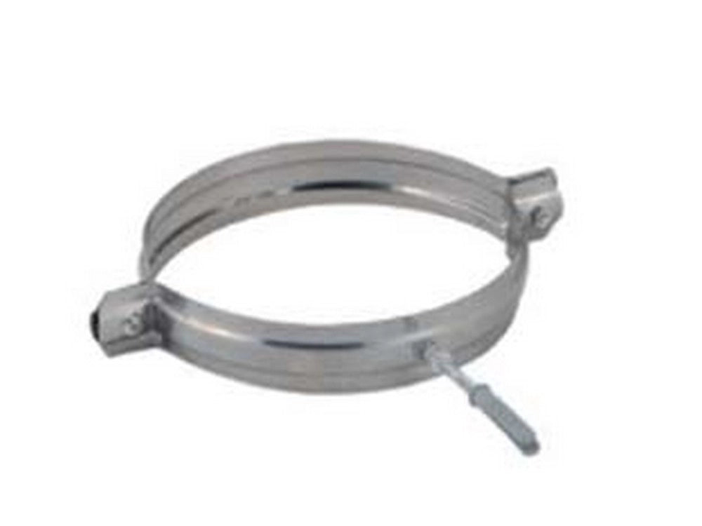 2pz collare reggitubo acciaio inox aisi 304 monoparete spessore mm.0,5  mm180 cod:ferx.fer364584