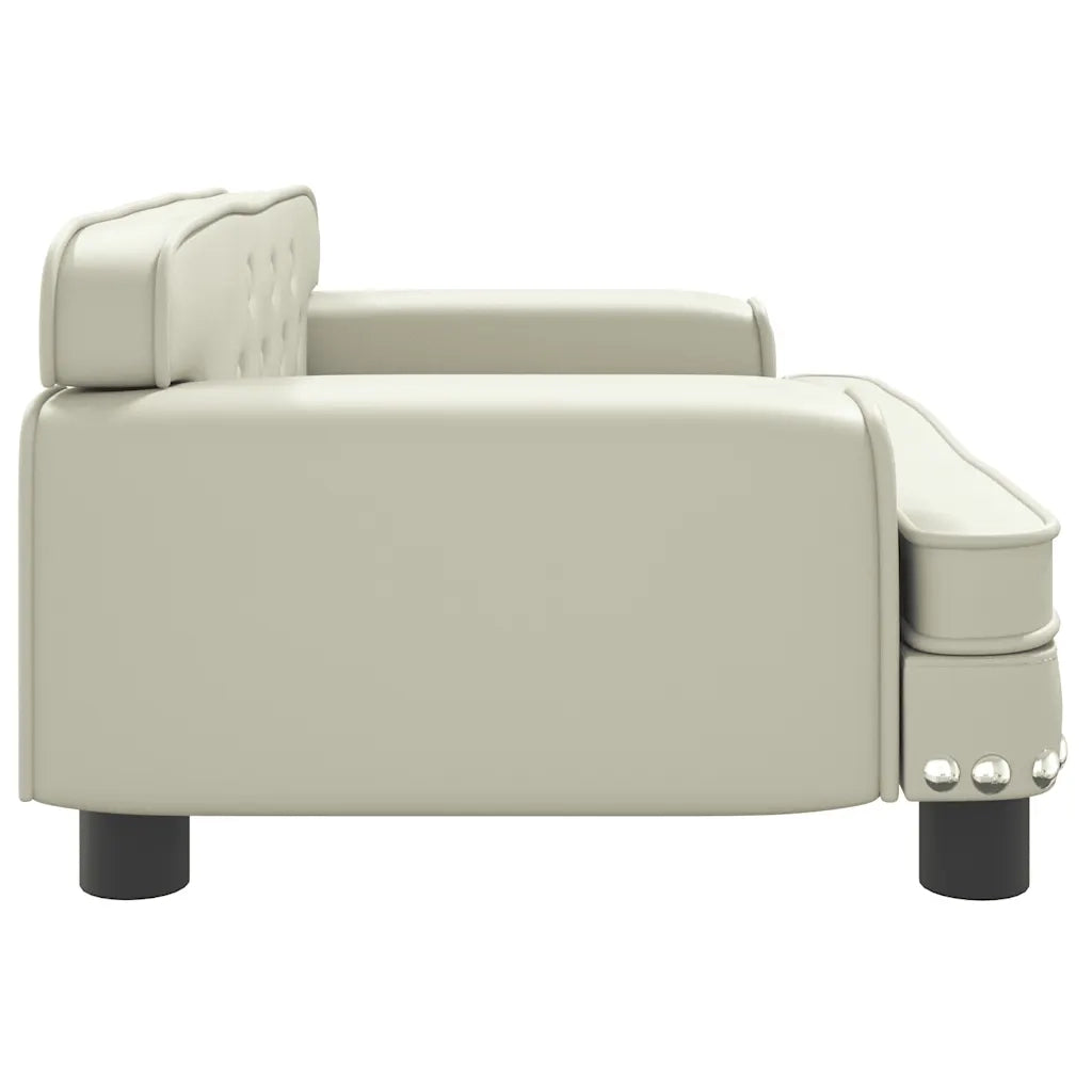 Lettino per Cani Crema 70x45x30 cm in Similpelle 171890