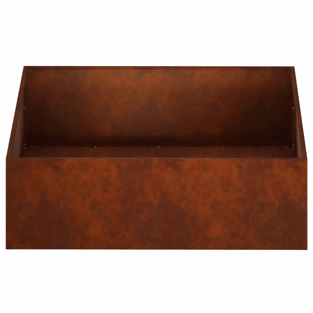 Vaso da giardino Ruggine 80 x 80 x 30 cm Acciaio Corten 8005076