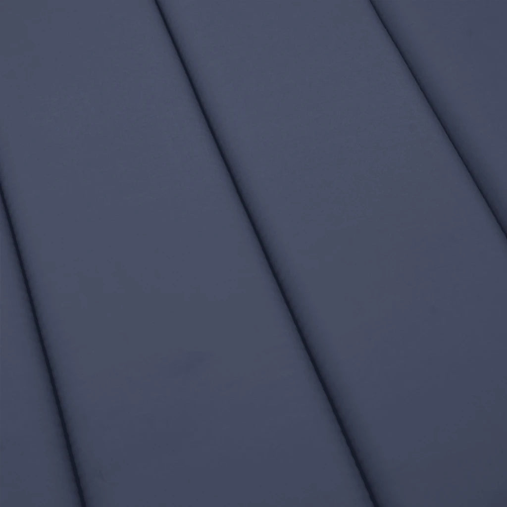 Cuscino per Lettino Blu Marino 180x60x4 cm in Tessuto Oxford