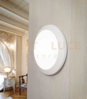 VERONA APPLIQUE PLAFONIERA D35 CM 2 LUCI ATTACCO E27 BIANCO IP66