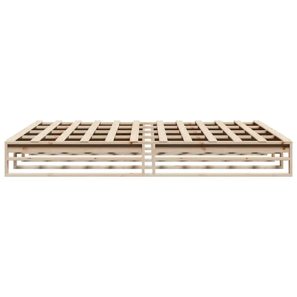 Letto senza Materasso 200x200 cm in Legno Massello di Pino 3302321