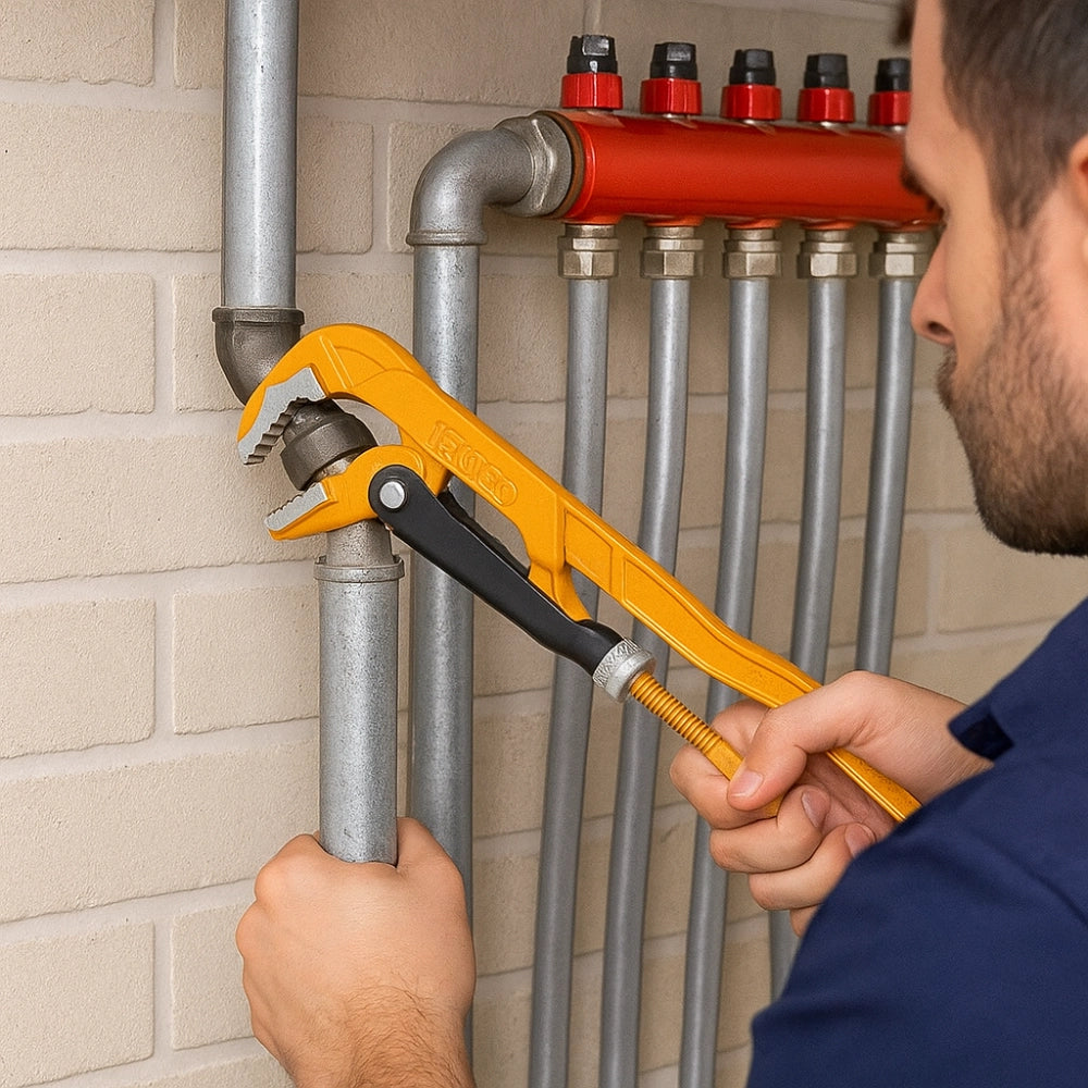 Chiave giratubi 45° diametro 67 mm modello svedese professionale