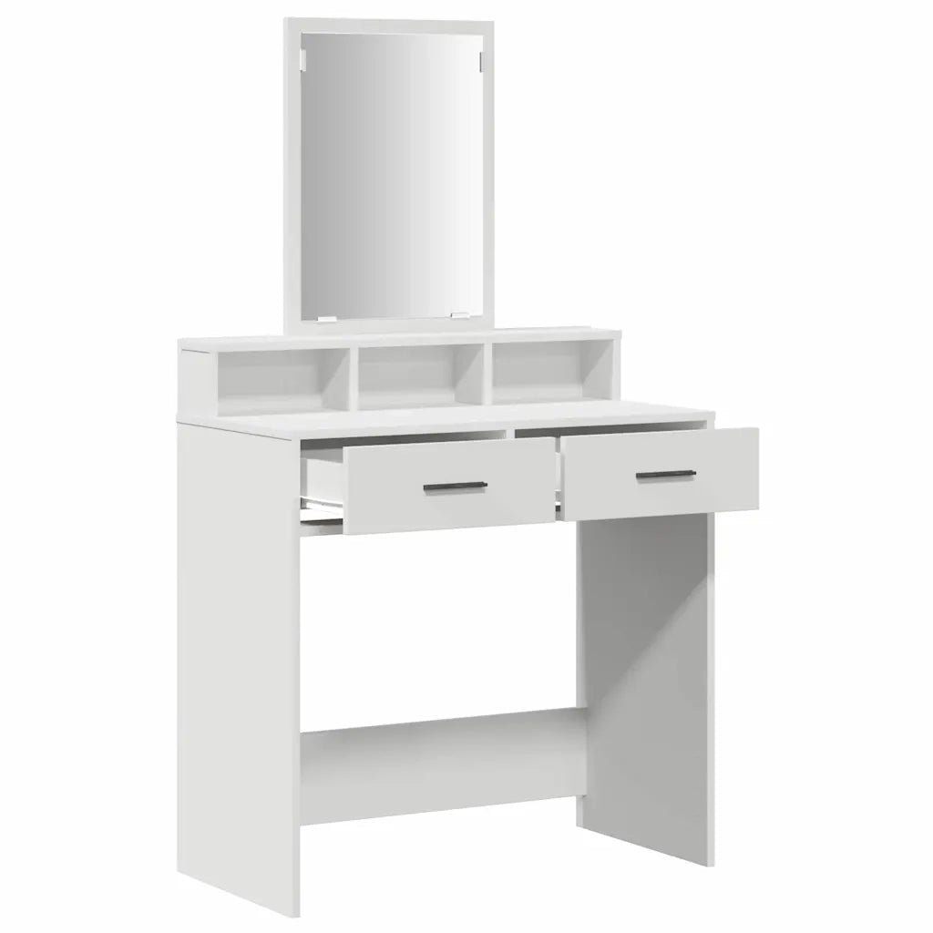 Toeletta | Tavolo da Trucco Bianco 79 x 41 x 140 cm Legno multistrato