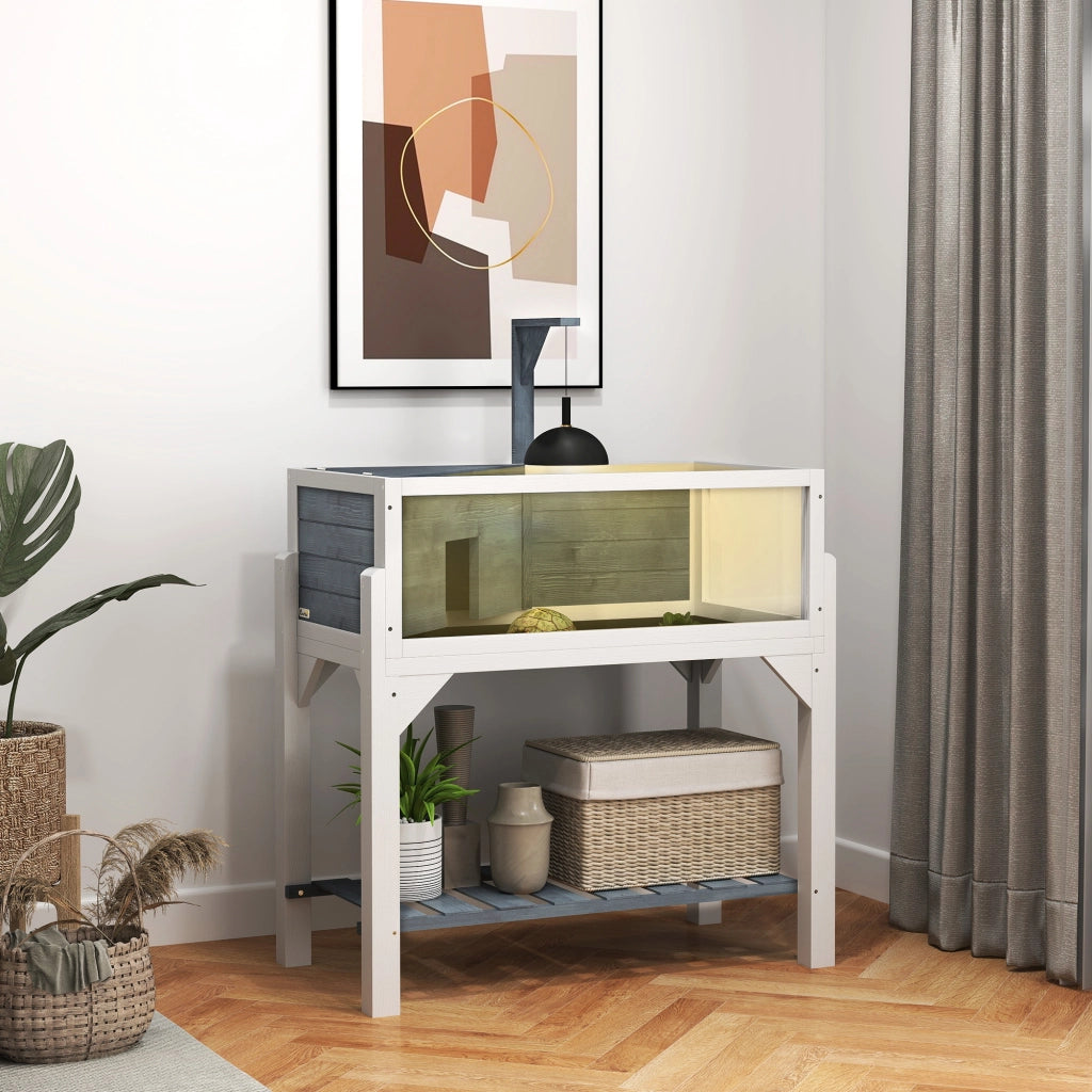 Terrario per Tartarughe ¨C zephmum ¨C Grigio 84.5x47.5x90 cm