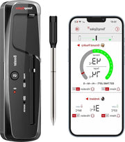 Termometro di carne Termometro per griglia e forno IP67 - Termometro per griglia, forno, rotisserie e air fryer - Termometro per lavastoviglie Sicuro