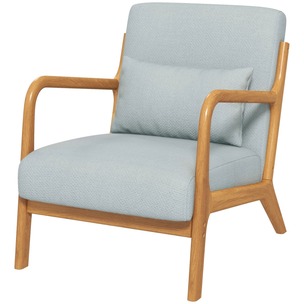 Poltrona a dondolo in legno massello ¨C zephmum ¨C grigio chiaro