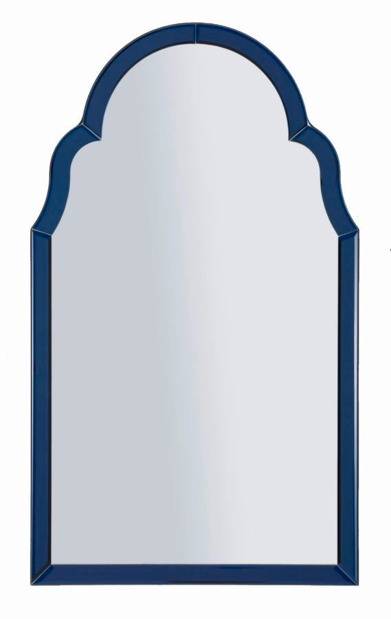 Specchio Da Muro Tangeri Blu Cm 47X1X80 Elegante Design