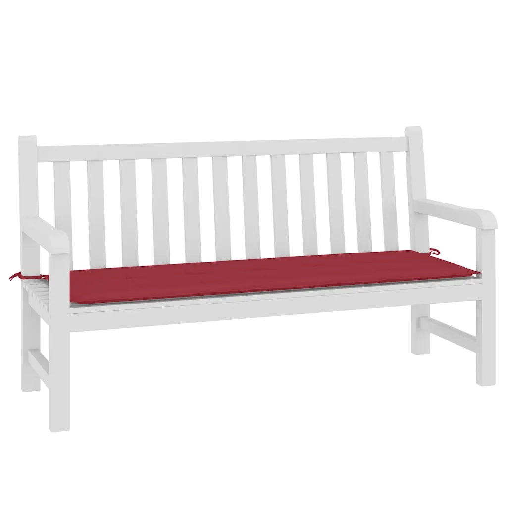 Cuscino per Panca-Cuscini per panchina Rosso Vino 150x50x4 cm in Tessuto Oxford