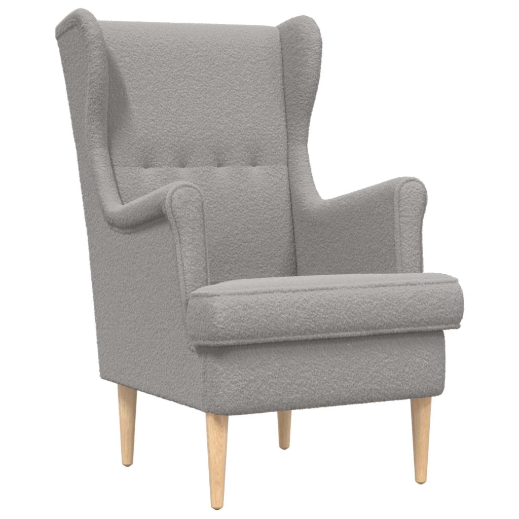 Poltrona | Sedia Relax Grigio Chiaro Boucl¨¦