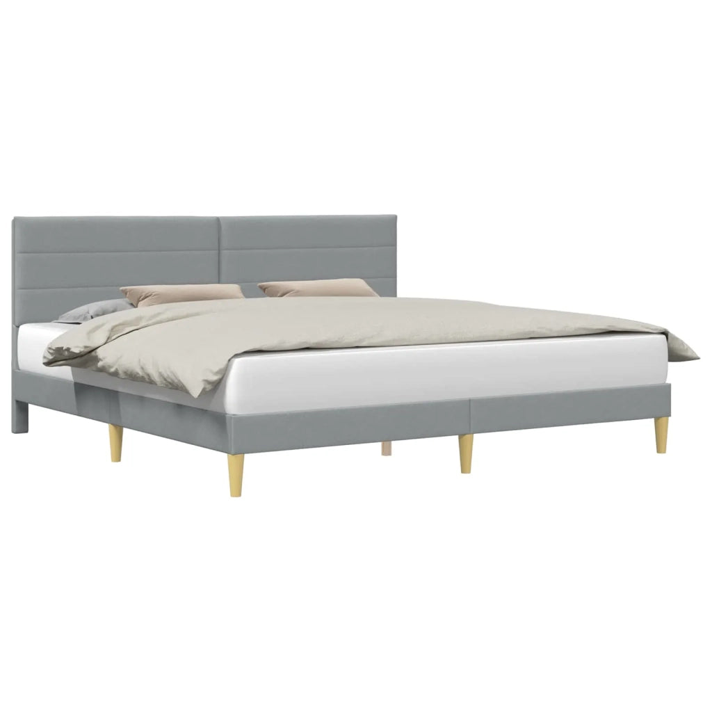 Struttura del letto-Giroletto Grigio Chiaro 180 x 200 cm Tessuto 966085