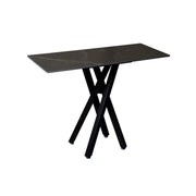 Consolle Astor 100x40x78cm Top Ceramica Amica Nero Marmorizzato
