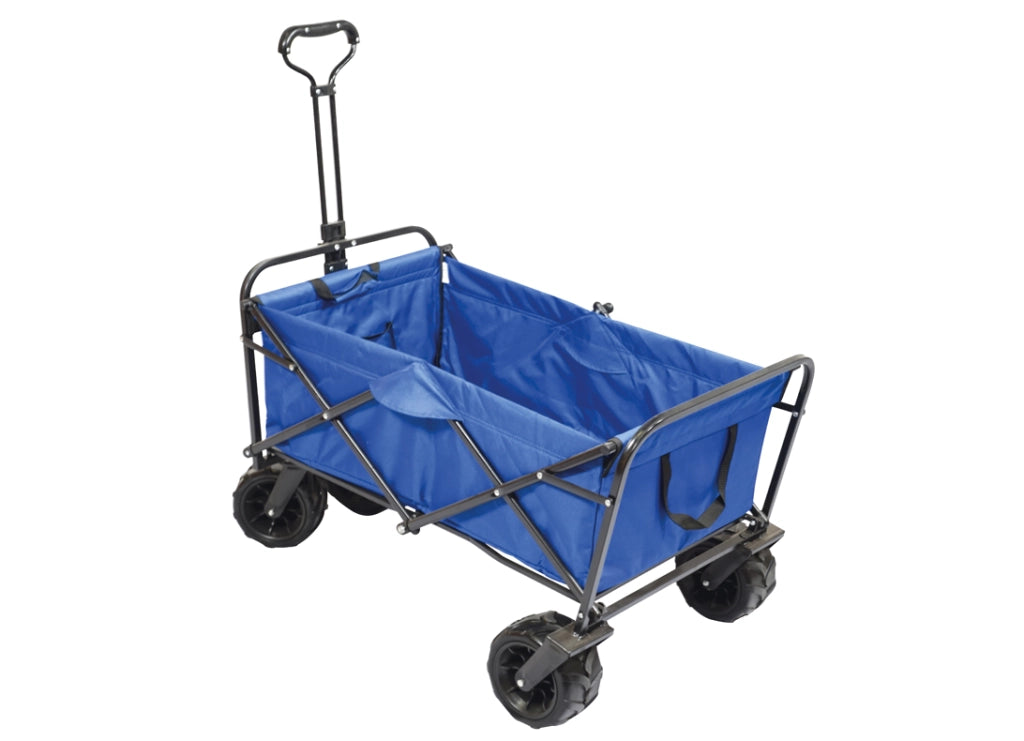 Carrello Pieghevole Portatutto in Metallo 60x60x90cm Vorghini Roof Blu