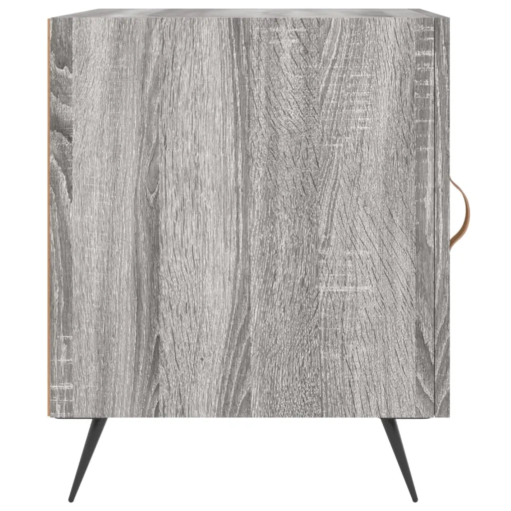Comodini 2 pz-Set di 2 Tavolino da notte Grigio Sonoma 40x40x50 cm in Legno Multistrato 772509