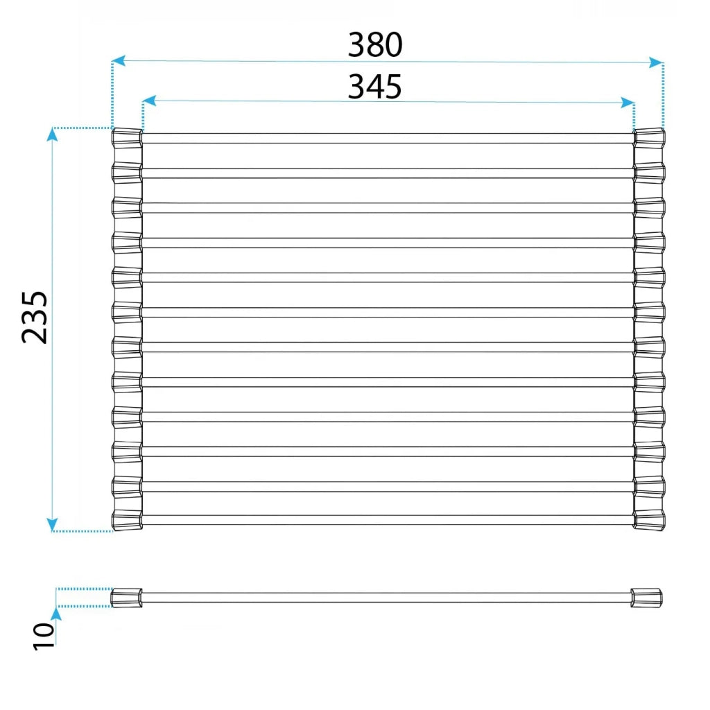 Scolapiatti Arrotolabile Per Lavello Rea P12298a Grey