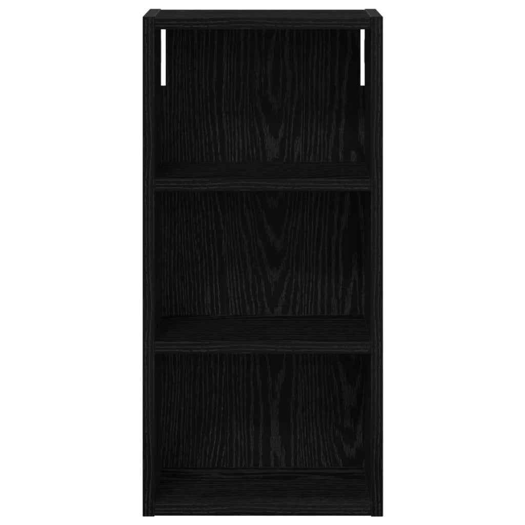 Armadio da bagno a muro Rovere Nero 30 x 16 x 62,5 cm