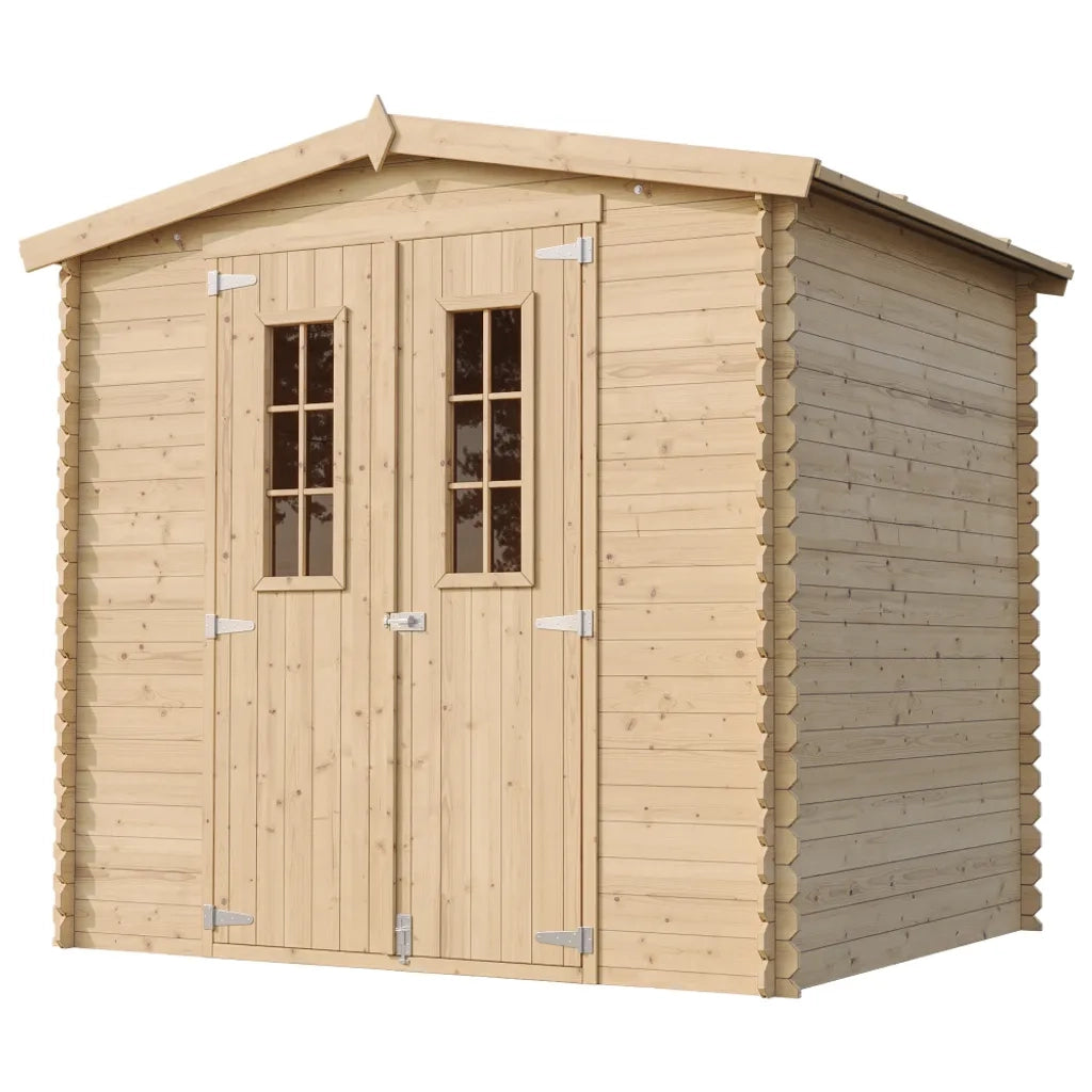 TIMBELA M369C+M369G Casetta da Giardino in Legno CON PAVIMENTO TRATTATO - 4,33 m2