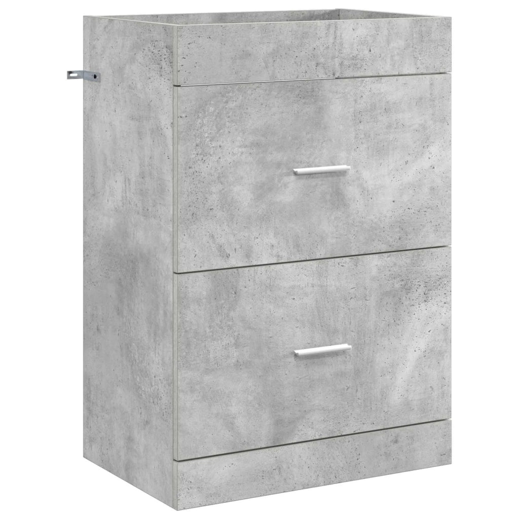 Mobiletto da Bagno Sotto Lavabo Grigio Cemento 890707