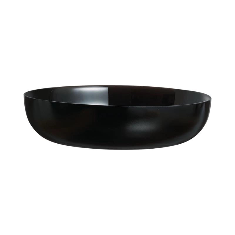 SERVIZIO PIATTI ELEGANT NERO LUCIDO 18 PEZZI - 6 PZ DESSERT Ø 17 - 6 PZ PRIMA PORTATA Ø 21 - 6 PZ PER SECONDA PORTATA Ø 25
