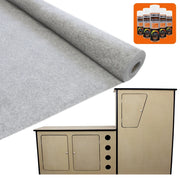 Cucina da Camper in MDF & 11mq Fodera Furgoni 5x Bombolette Colla Spray Adesiva