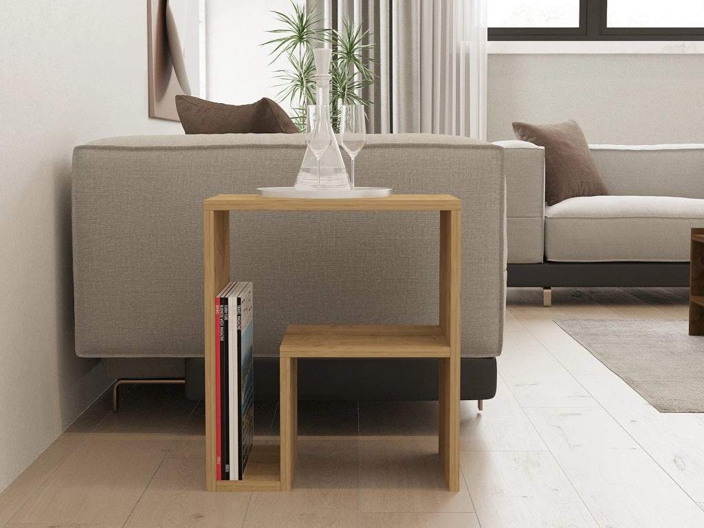 Tavolino in legno "Yepa" - 45 x 29 x 51 cm - Rovere Zaffiro