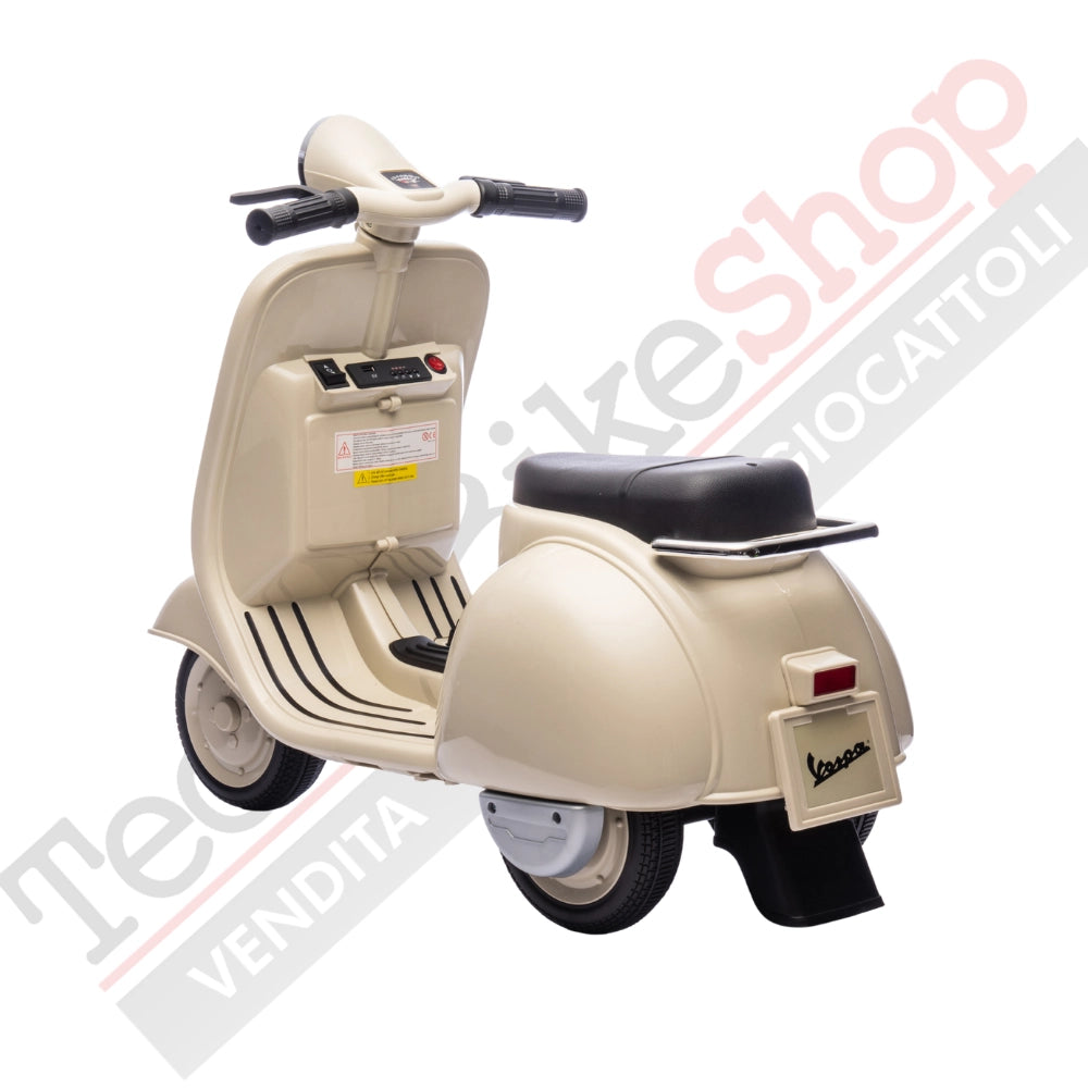 Vespa Sidecar Small Special 6V per Bambini con Licenza Ufficiale Piaggio-Avorio