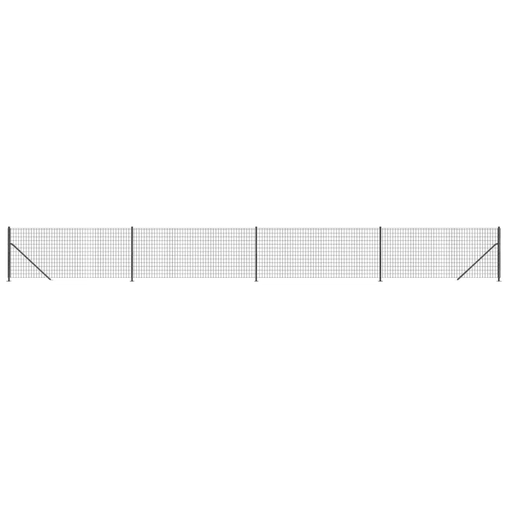 Recinzione Metallica con Flangia Antracite 0,8x10 m 154288