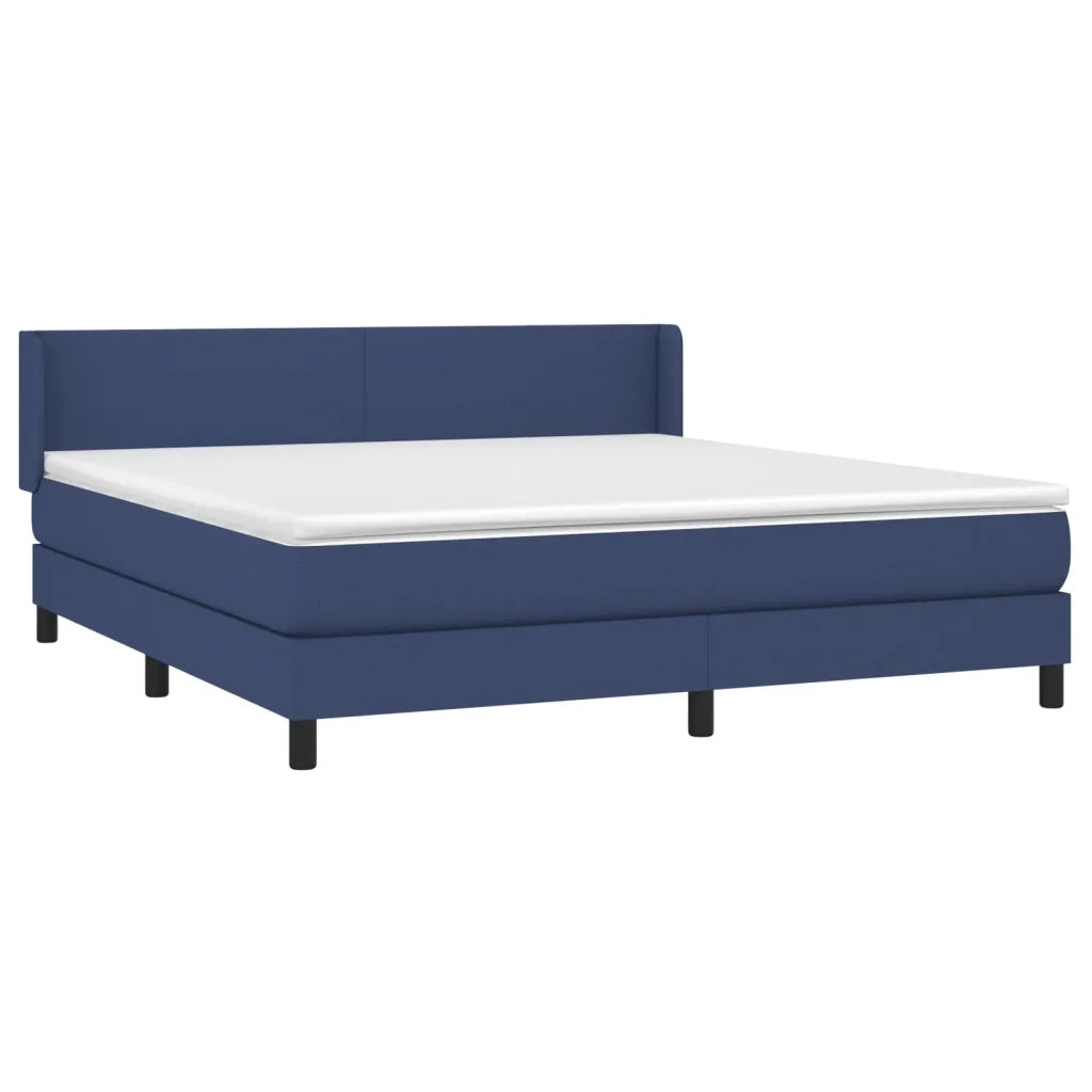 Giroletto a Molle con Materasso Blu 180x200 cm in Tessuto cod mxl 62353