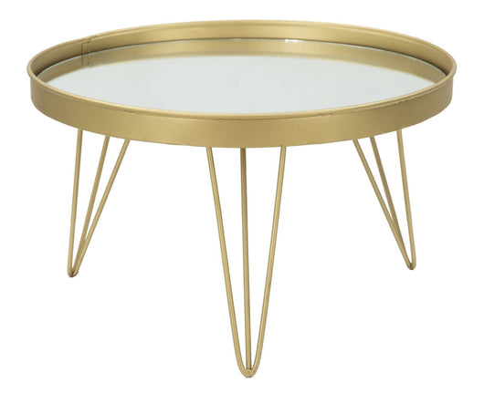 Svuota Tasche Glam Oro/Mirror Ø36,5x22 cm in Ferro e Specchio Oro