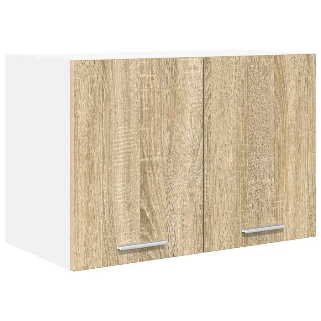 Armadio pensile 2 pcs Quercia Sonoma e Bianca 60 x 31 x 40 cm