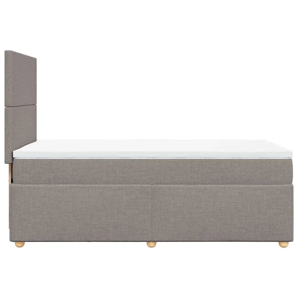 Giroletto a Molle con Materasso Tortora 100x200 cm in Tessuto 3293488